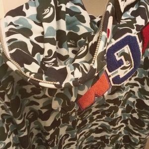 B.A.P.E FULL ZIP SHARK HOODIE. SIZE 3XL FITS LIKE A 2X  "BRAND NEW"